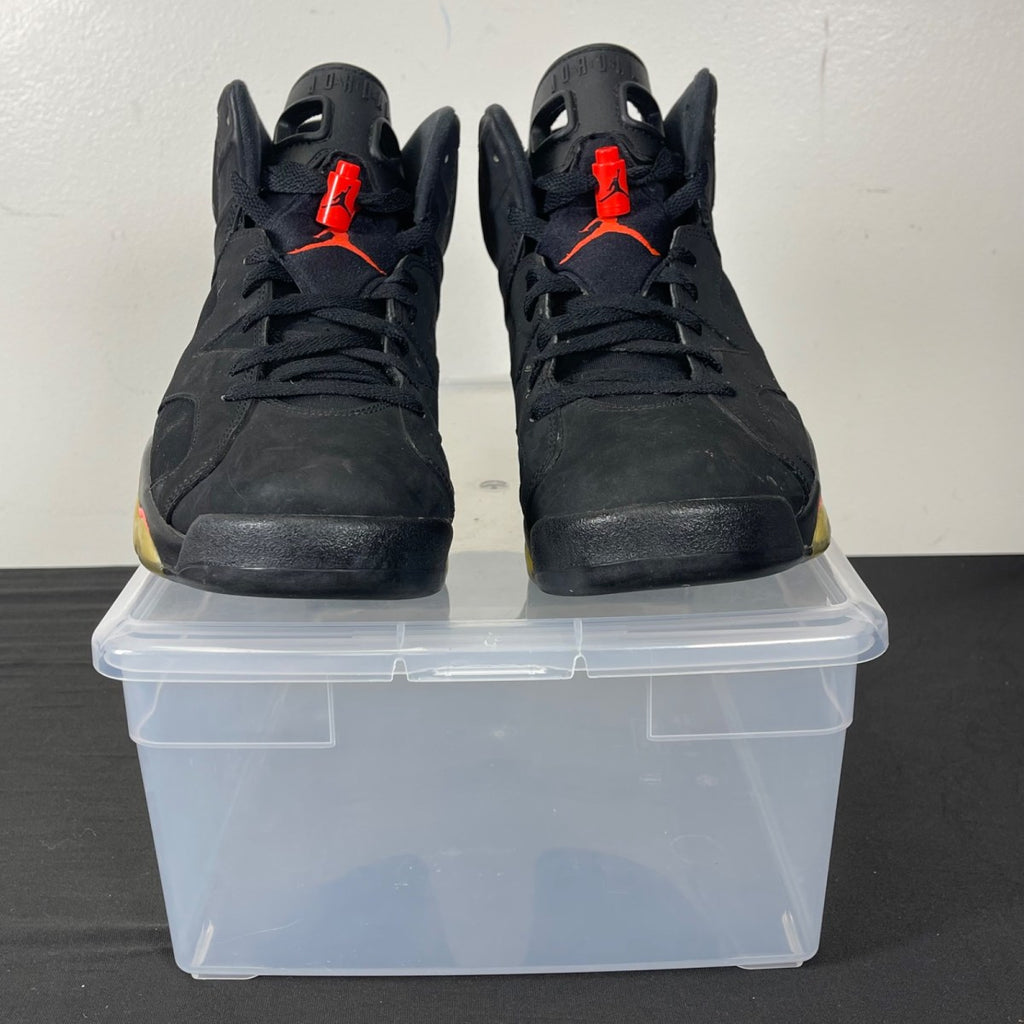 Jordan 6 Retro Infrared Black (2014) 9.5 (Moderately Worn Pre-Owned)JordanBlack/Infrared23-Black - Image 2