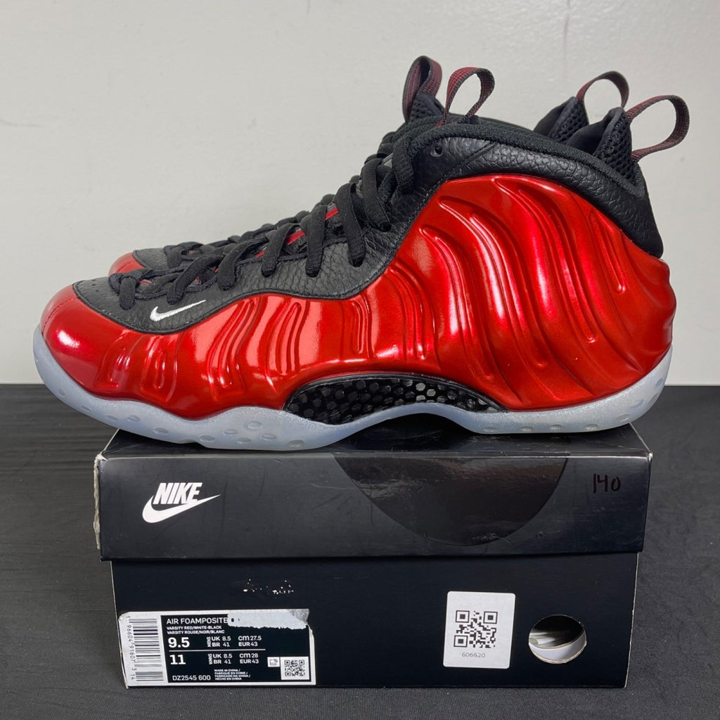 Nike Air Foamposite One Metallic Red (2023) 9.5 (Moderately Worn Pre-Owned)NikeVarsity Red/Black-White - Image 3