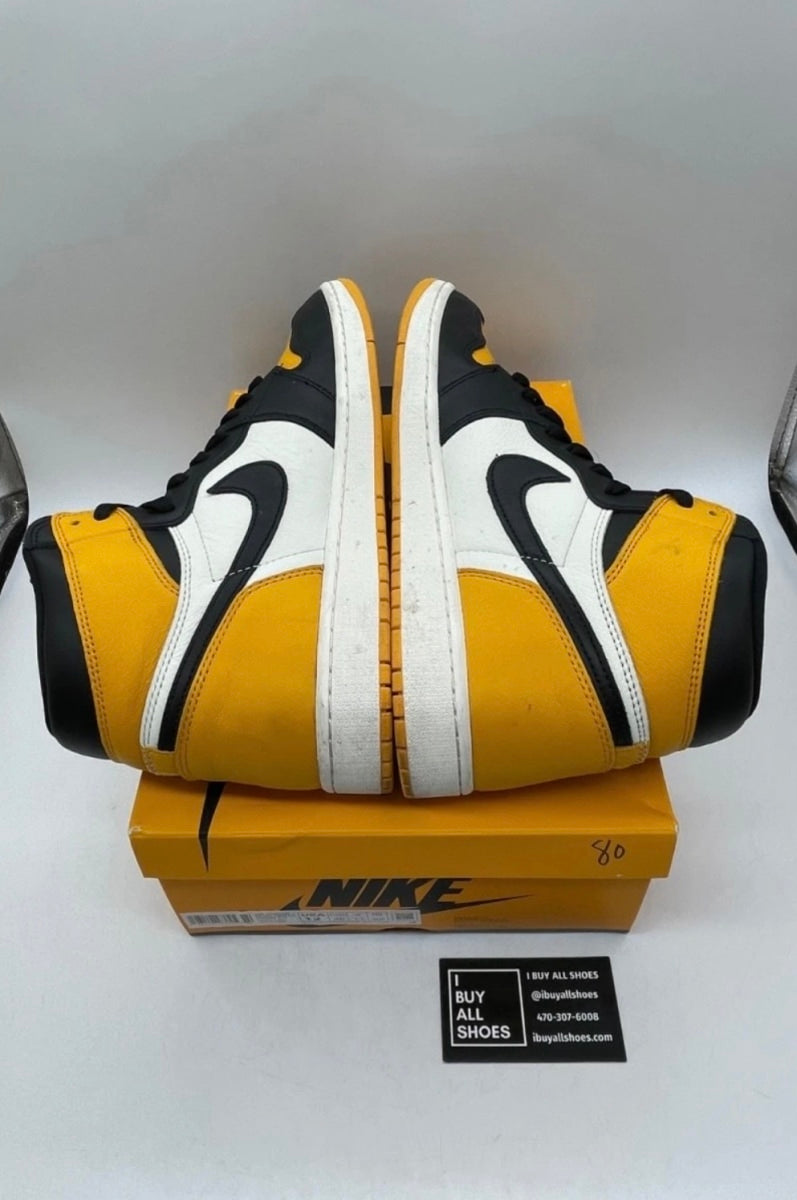 Jordan 1 Retro High OG Taxi 12 (Lightly Worn Pre-Owned)JordanTaxi/Black-Sail - Image 4