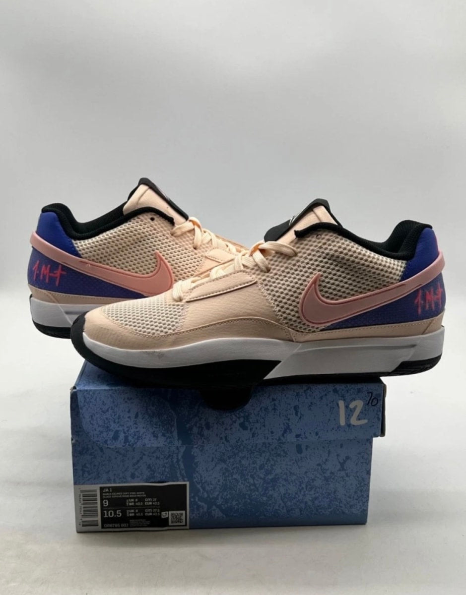 Nike Ja 1 Guava Ice 9 (Lightly Worn Pre-Owned)NikeGuava Ice/Medium Soft Pink/White/Black/Light Ultramarine/Hyper Pink - Image 1