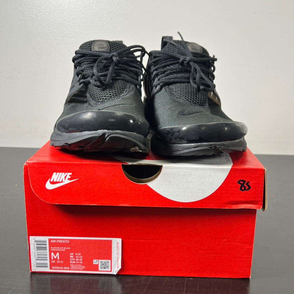 Nike Air Presto Triple Black 10-11/M (Lightly Worn Pre-Owned)NikeBlack/Black-Black - Image 2