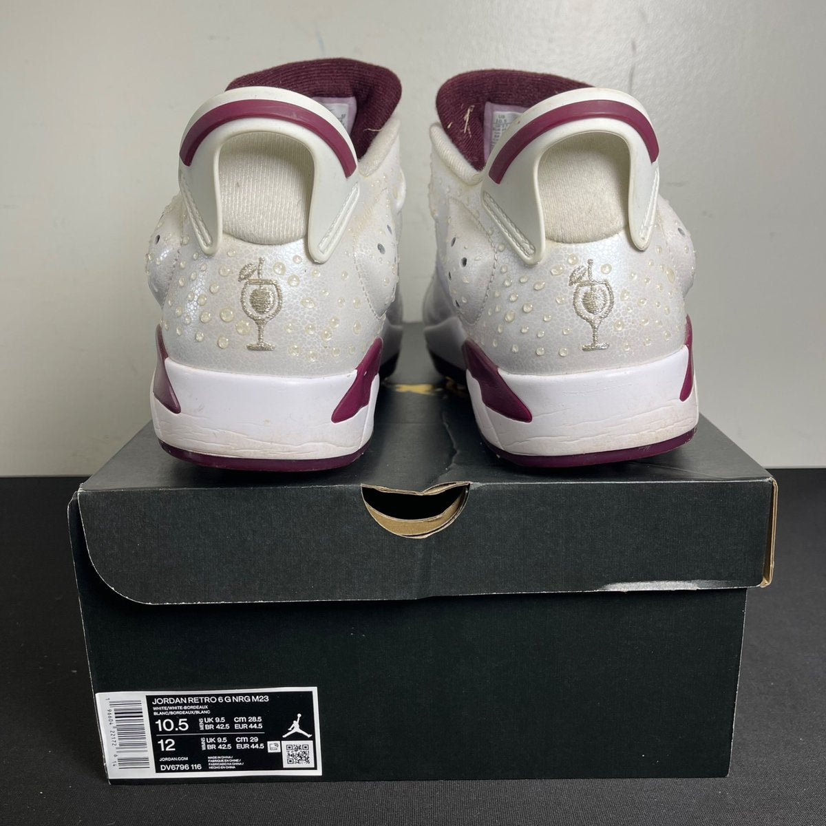 Jordan 6 Retro Low Golf NRG Bordeaux (Size 10.5) - aux