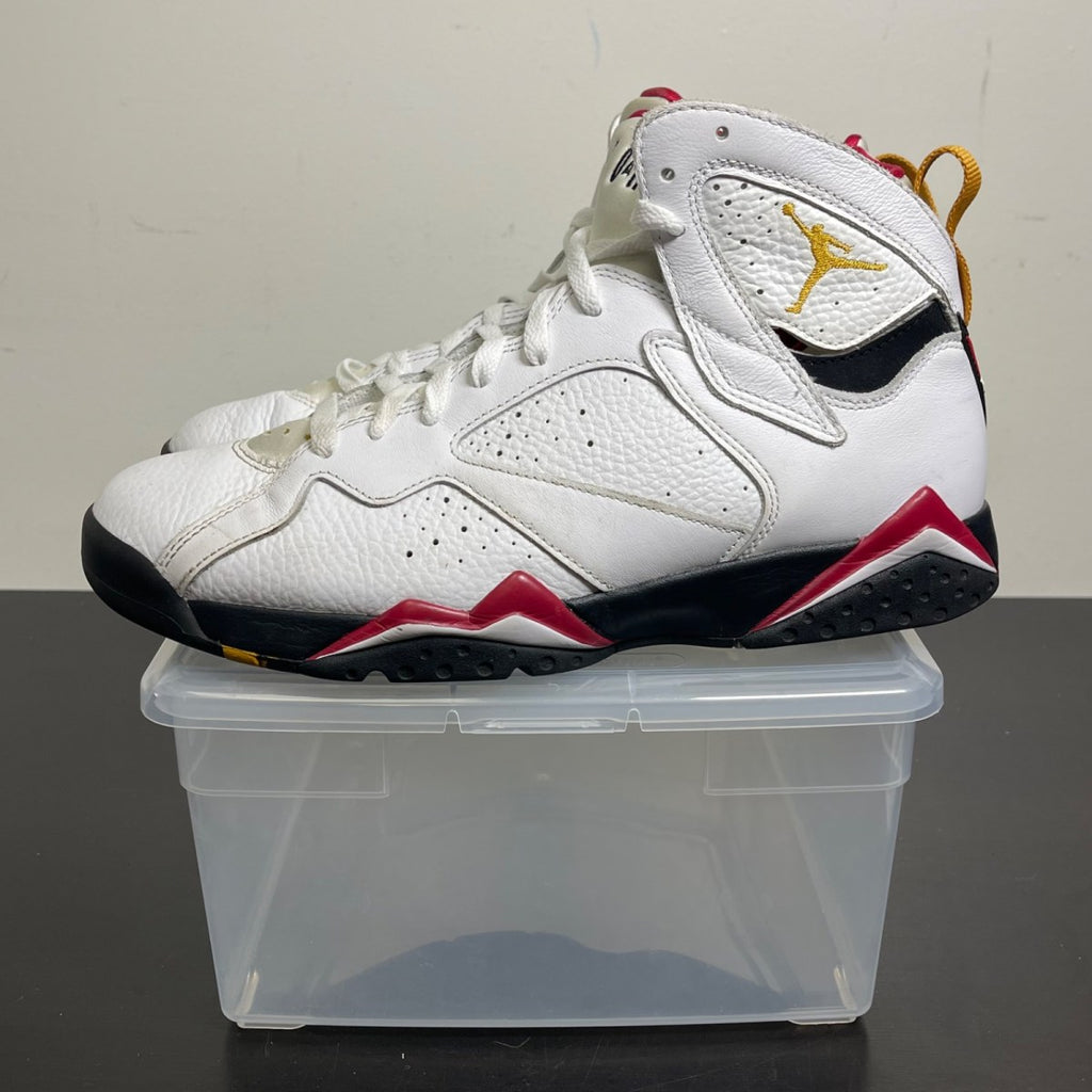 Jordan 7 Retro Cardinal (2022) 10.5 (Moderately Worn Pre-Owned)JordanWhite/Black/Cardinal Red/Chutney - Image 3