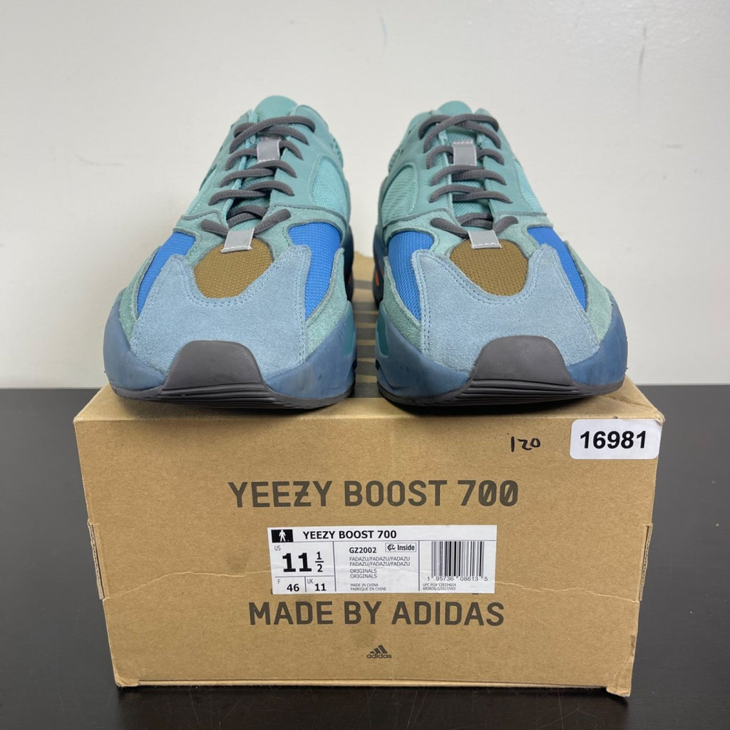 adidas Yeezy Boost 700 Faded Azure 11.5 (Moderately Worn Pre-Owned)adidasFaded Azure/Faded Azure/Faded Azure - Image 2