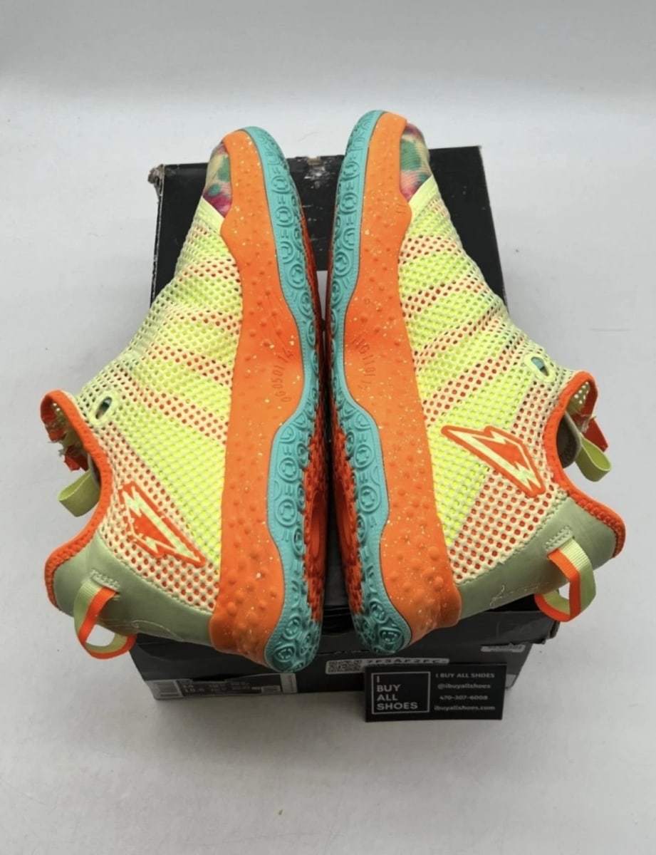 Nike PG 4 Gatorade All-Star (2020) 14 (Lightly Worn Pre-Owned)NikeBarely Volt/Volt-Photo Blue-Total Orange - Image 7