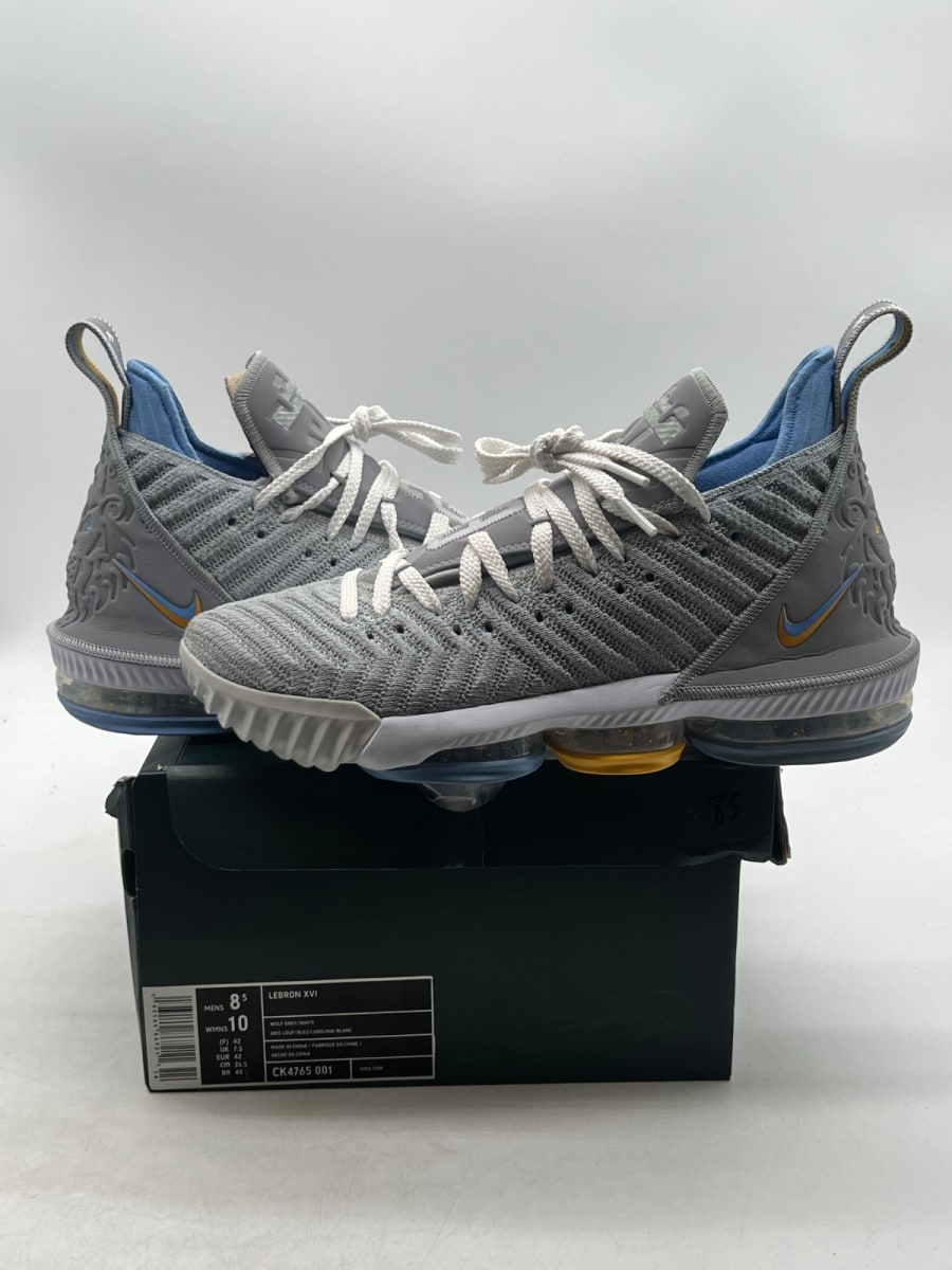 Nike LeBron 16 MPLS Lakers 8.5 (Lightly Worn Pre-Owned) - Image 1
