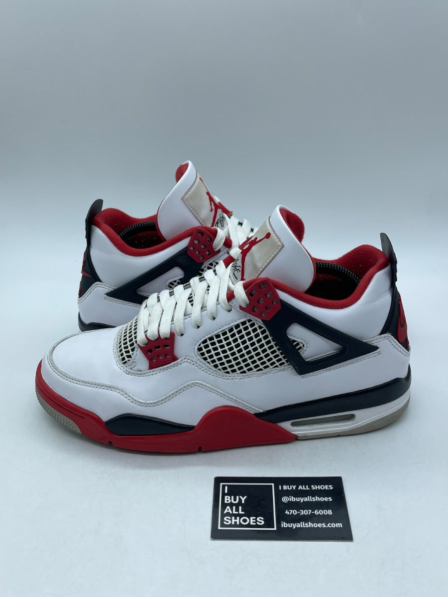 Jordan 4 Retro Fire Red (2020) 10 (Moderately Worn Pre-Owned) - Image 1
