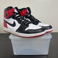 Jordan 1 Retro Black Toe (2016) 12 (Moderately Worn Pre-Owned)JordanWhite/Varsity Red/Black - Image 1