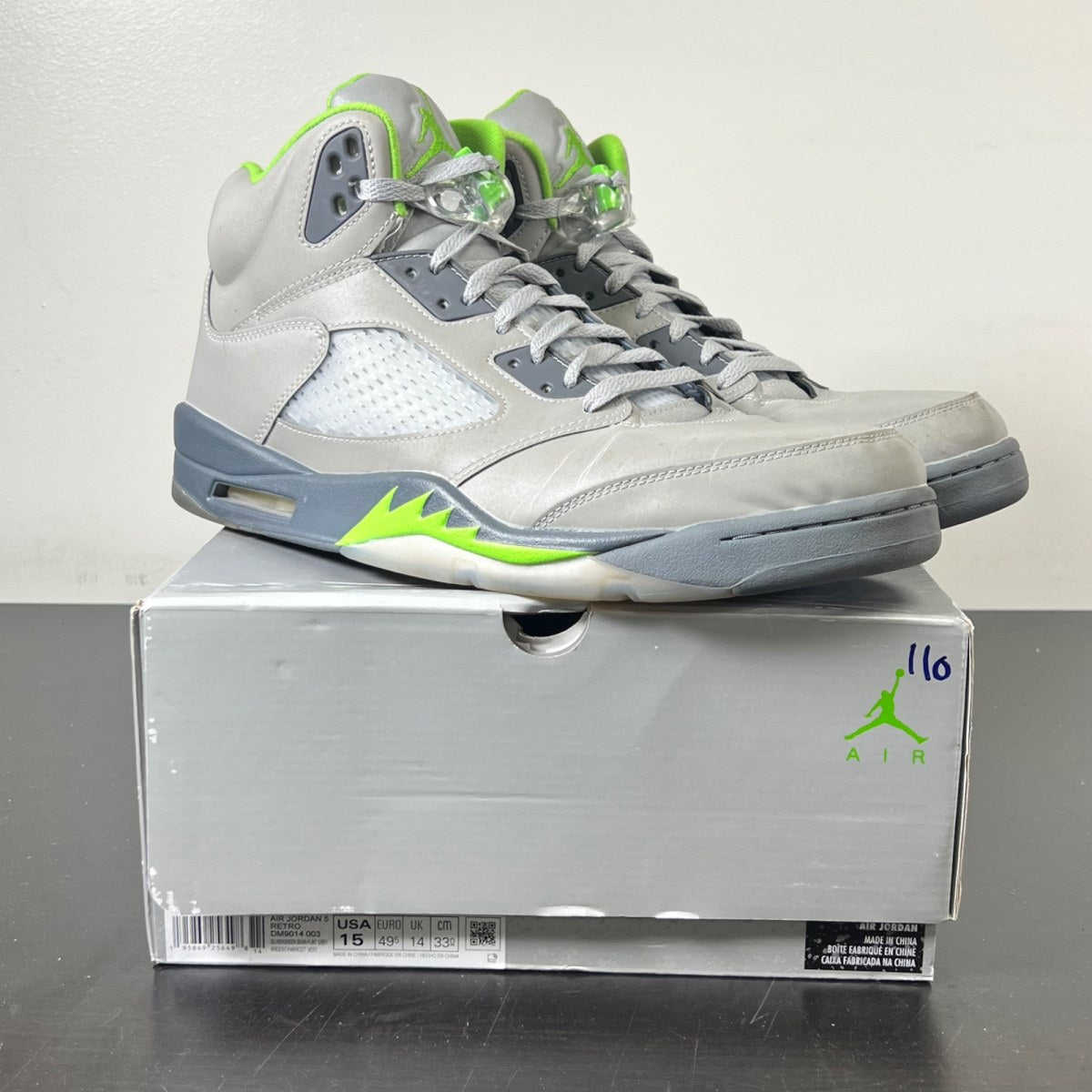 Jordan 5 Retro Green Bean (2022) (Size 15) - Image 1