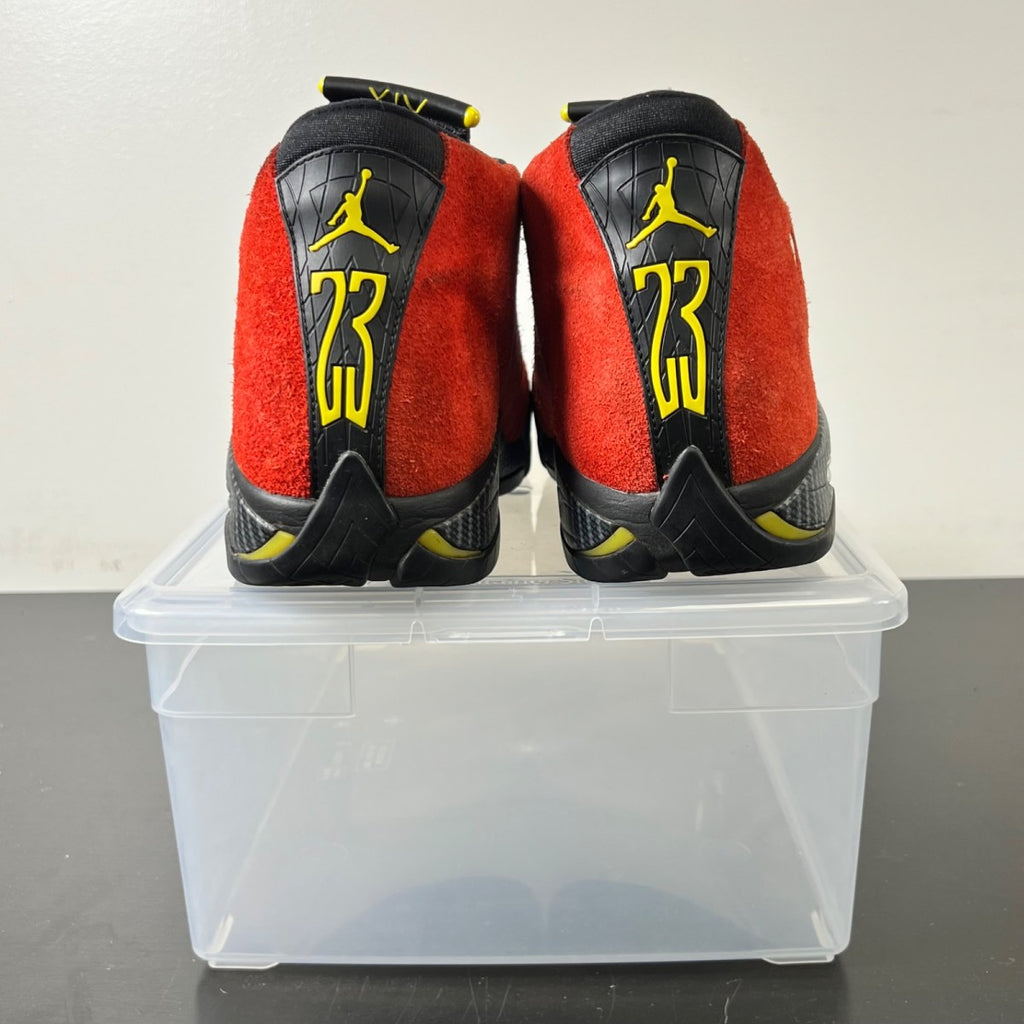 Jordan 14 Retro Challenge Red 10 (Heavily Worn Pre-Owned)JordanChallenge Red/Black/Vibrant Yellow/Anthracite - Image 6