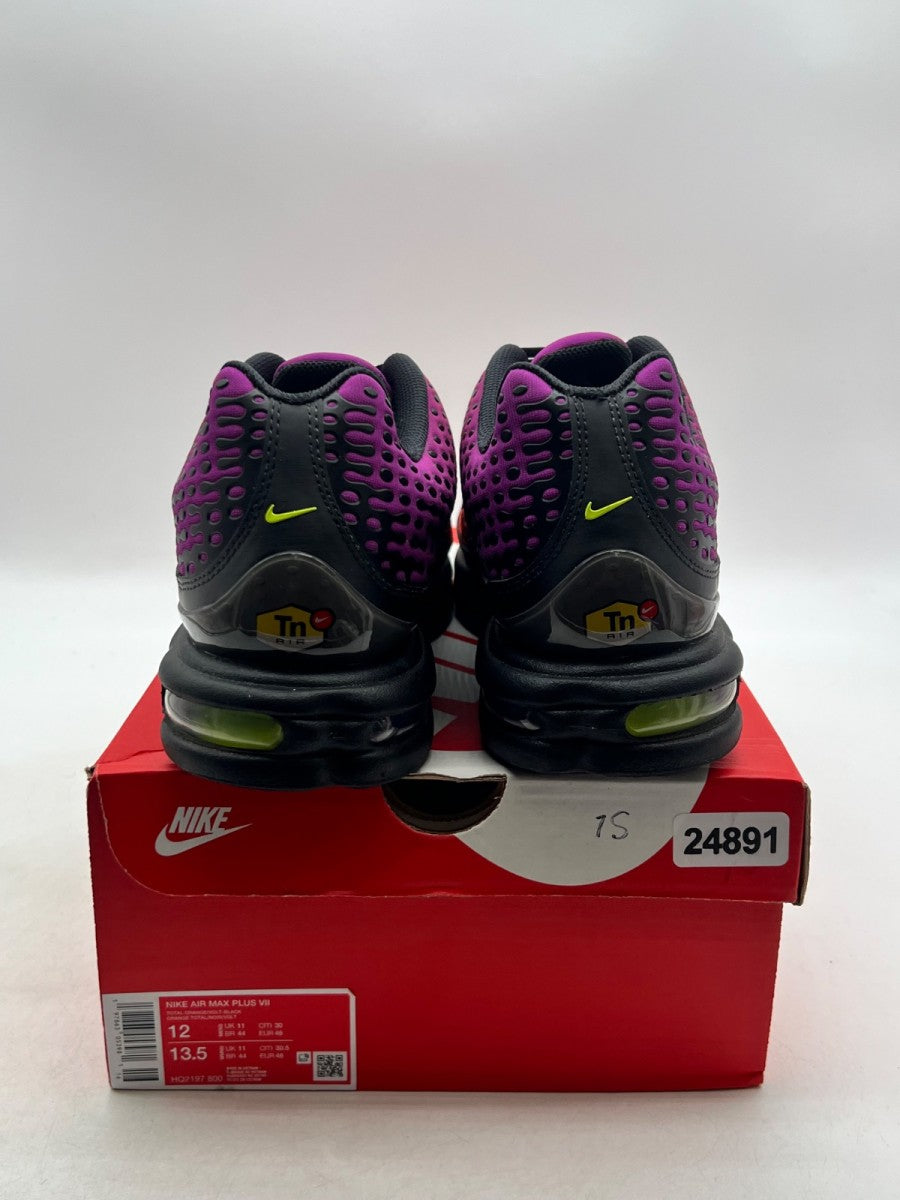 Nike Air Max Plus 7 Dusk 12 (Lightly Worn Pre-Owned)NikeTotal Orange/Volt/Black/Cactus Flower/Smoke Grey - Image 3
