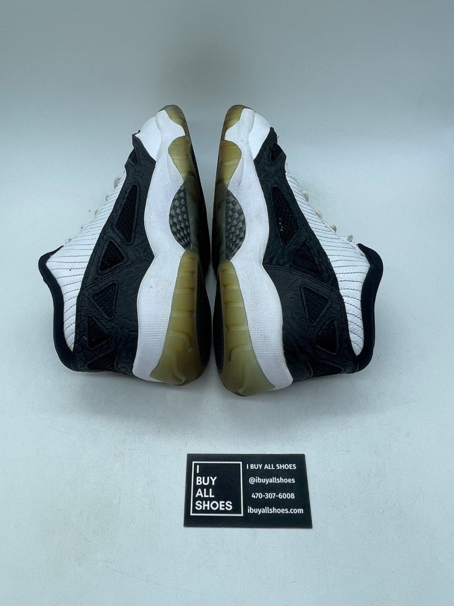 Air Jordan 11 Retro Low IE 'White Black' 9 (Moderately Worn Pre-Owned) - Image 6