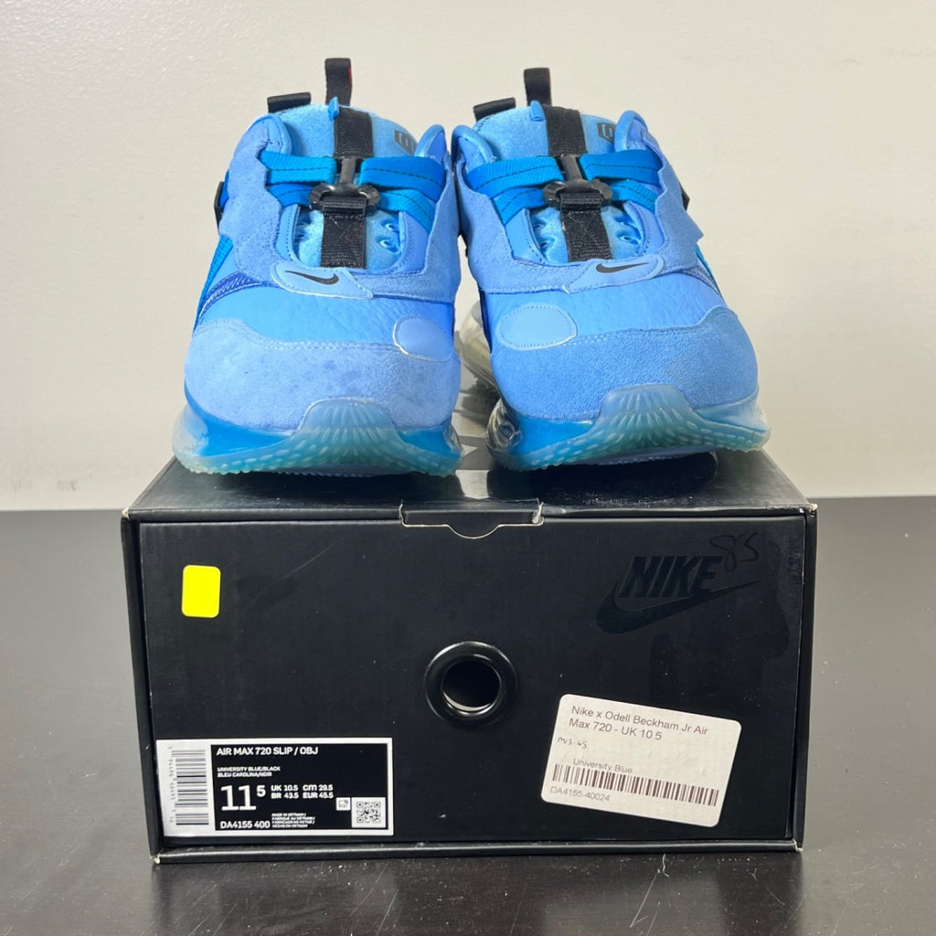 Nike Air Max 720 OBJ Slip University Blue 11.5 (Lightly Worn Pre-Owned)NikeUniversity Blue/Black-Industrial Blue - Image 2