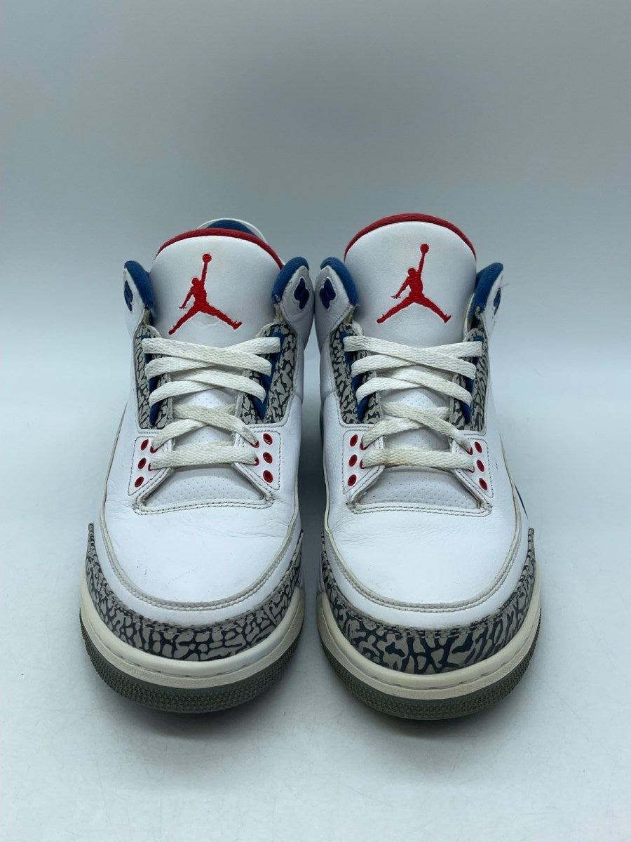 Jordan 3 Retro True Blue (2016) 10.5 (Moderately Worn Pre-Owned)JordanWhite/True Blue-Varsity Red - Image 2
