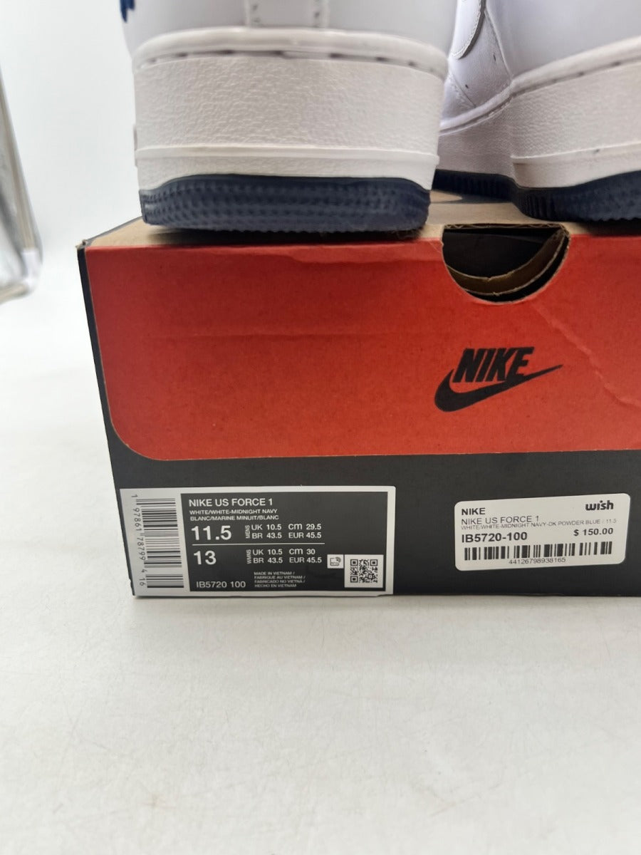 Nike Air Force 1 Low Lil Yachty Concrete Boys It's Us 11.5 (Lightly Worn Pre-Owned)NikeWhite/White/Midnight Navy/Dark Powder Blue - Image 4