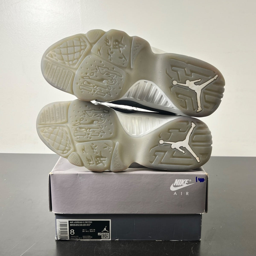 Jordan 9 Retro Cool Grey (2025) 8 (Lightly Worn Pre-Owned)JordanMedium Grey/White-Cool Grey - Image 6