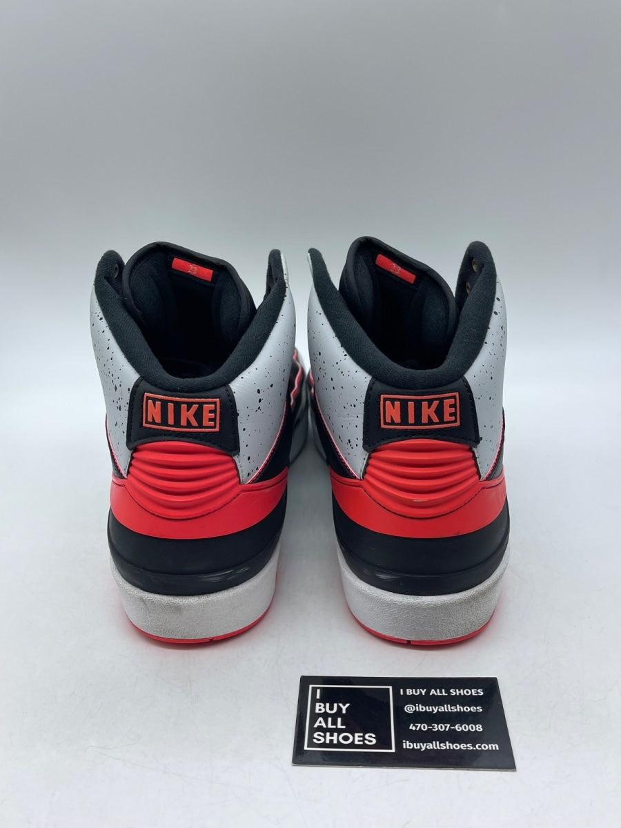 Jordan 2 Retro Infrared Cement 13 (Heavily Worn Pre-Owned) - Image 3