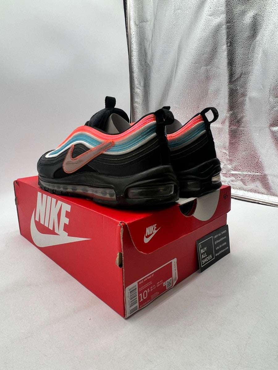 Nike Air Max 97 Black Red Silver 10.5 (Moderately Worn Pre-Owned) - Image 4