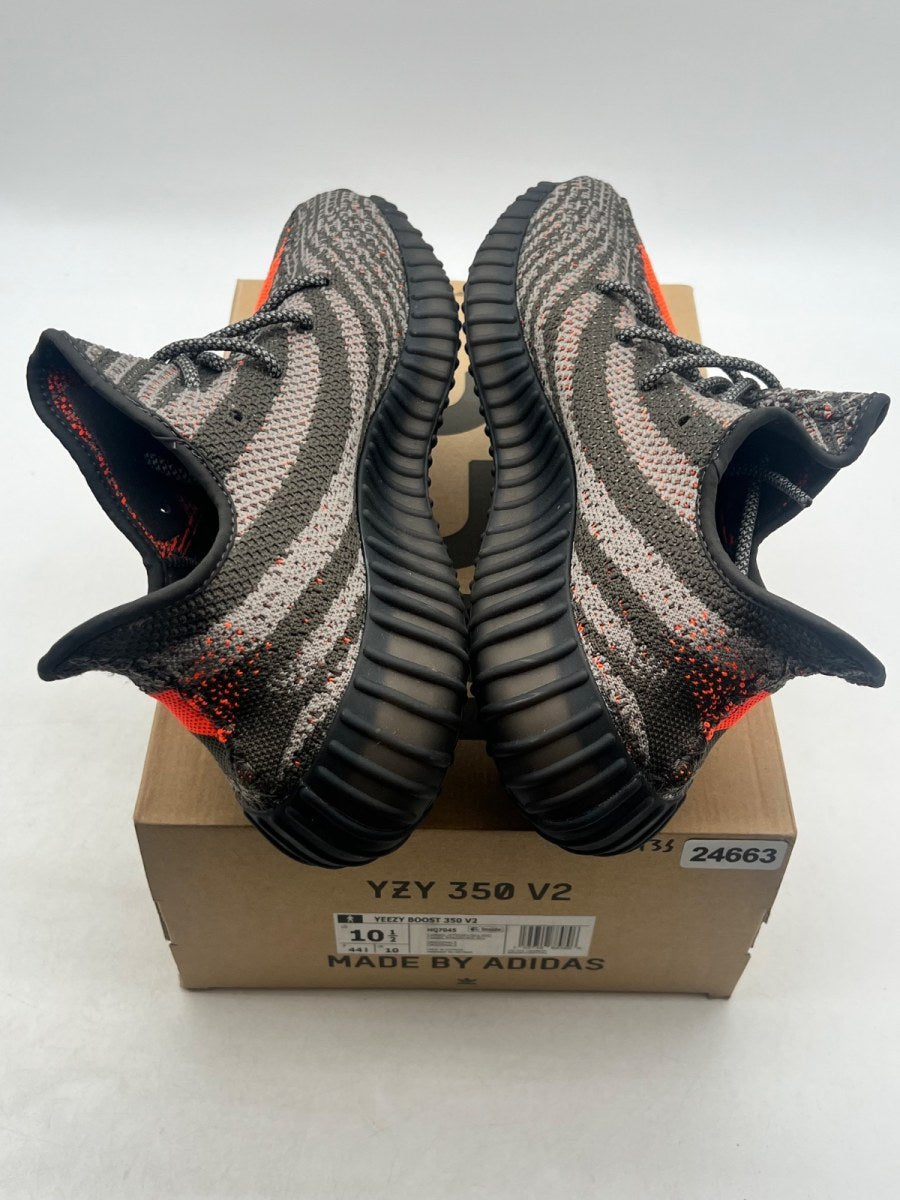 adidas Yeezy Boost 350 V2 Carbon Beluga 10.5 (Lightly Worn Pre-Owned)adidasCarbon Beluga/Steeple Grey/Solar Red - Image 9