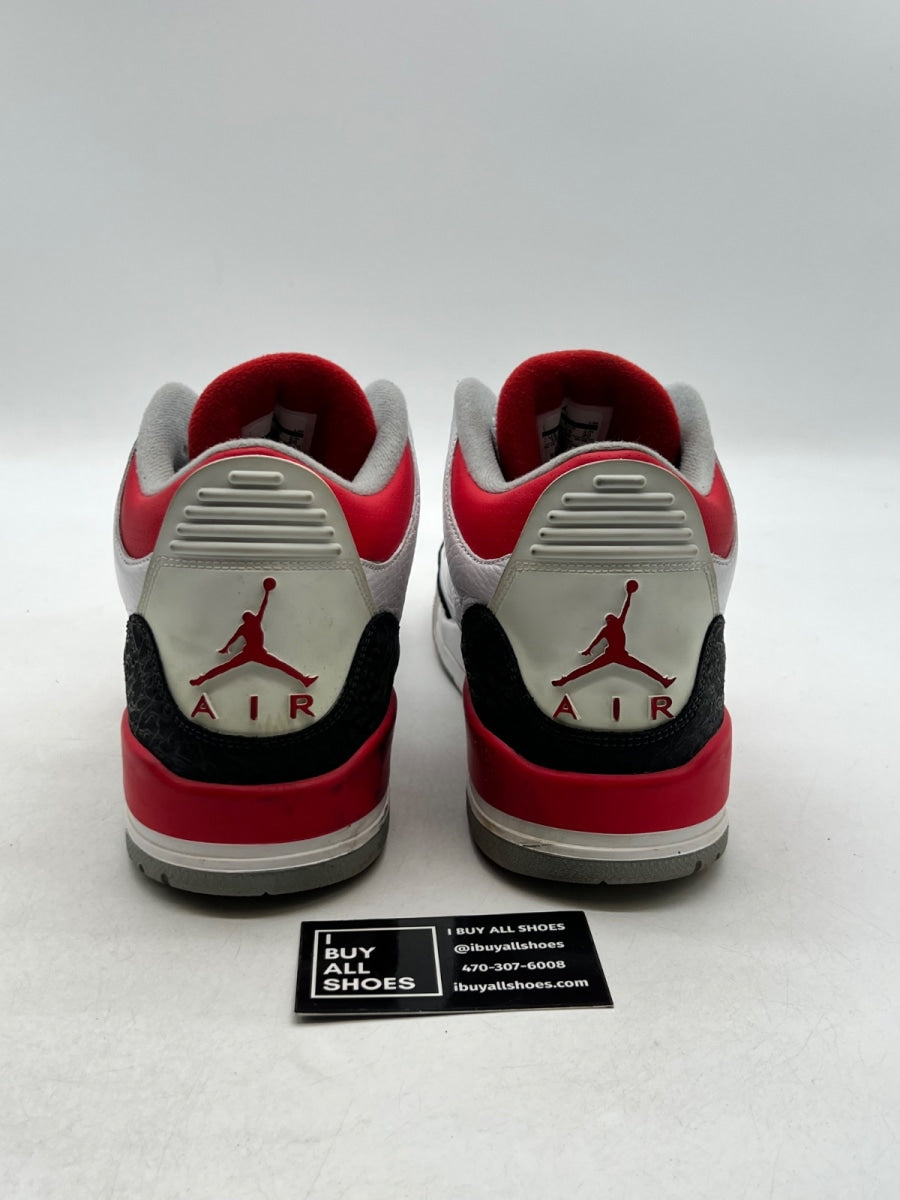 Jordan 3 Retro Fire Red (2013) 12 (Moderately Worn Pre-Owned) - Image 3