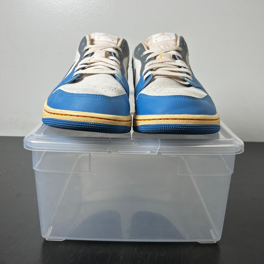 Jordan 1 Low Vintage UNC Grey 12 (Lightly Worn Pre-Owned)JordanWhite/University Blue-Grey-Sail - Image 2