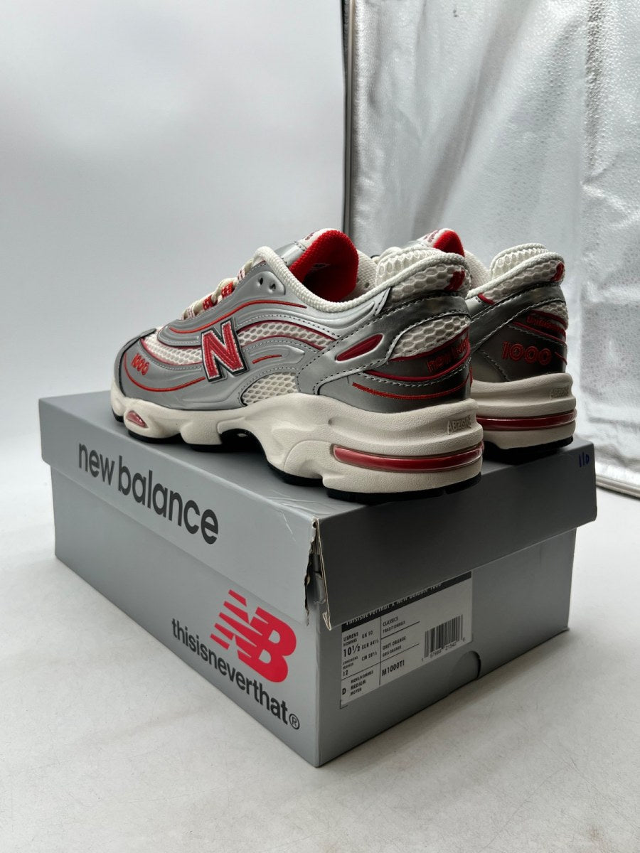 New Balance 1000 thisisneverthat Metallic Silver Red 10.5 (Lightly Worn Pre-Owned)New BalanceMetallic Silver/Red - Image 6