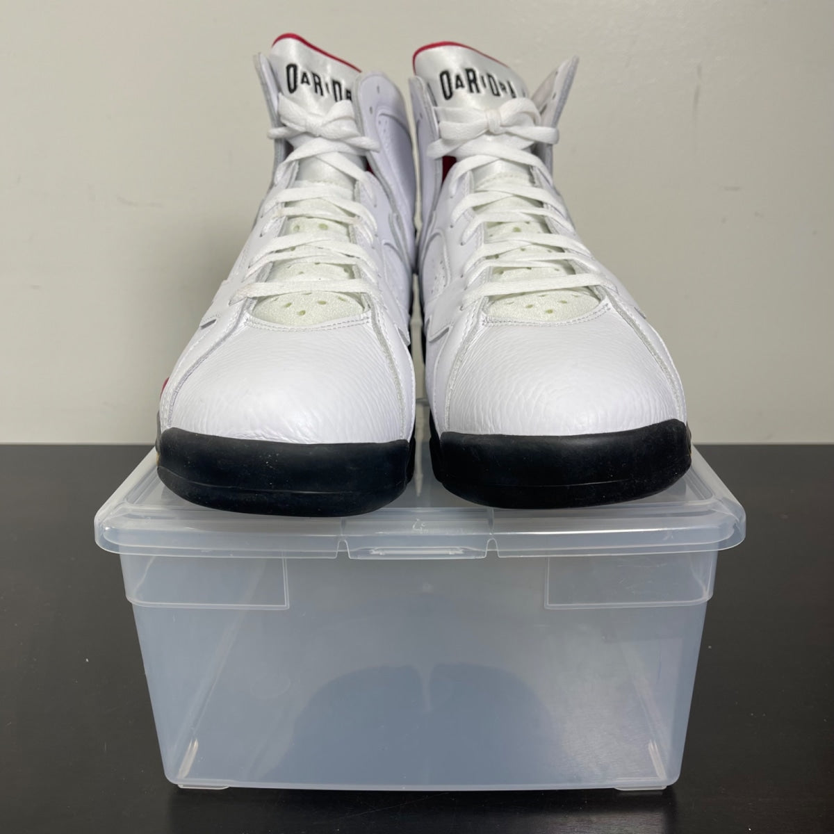Jordan 7 Retro Cardinal (2022) 13 (New Pre-Owned)JordanWhite/Black/Cardinal Red/Chutney - Image 2