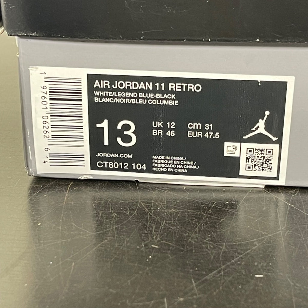 Jordan 11 Retro Legend Blue (2024) 13 (Moderately Worn Pre-Owned)JordanWhite/Legend Blue/Black - Image 7