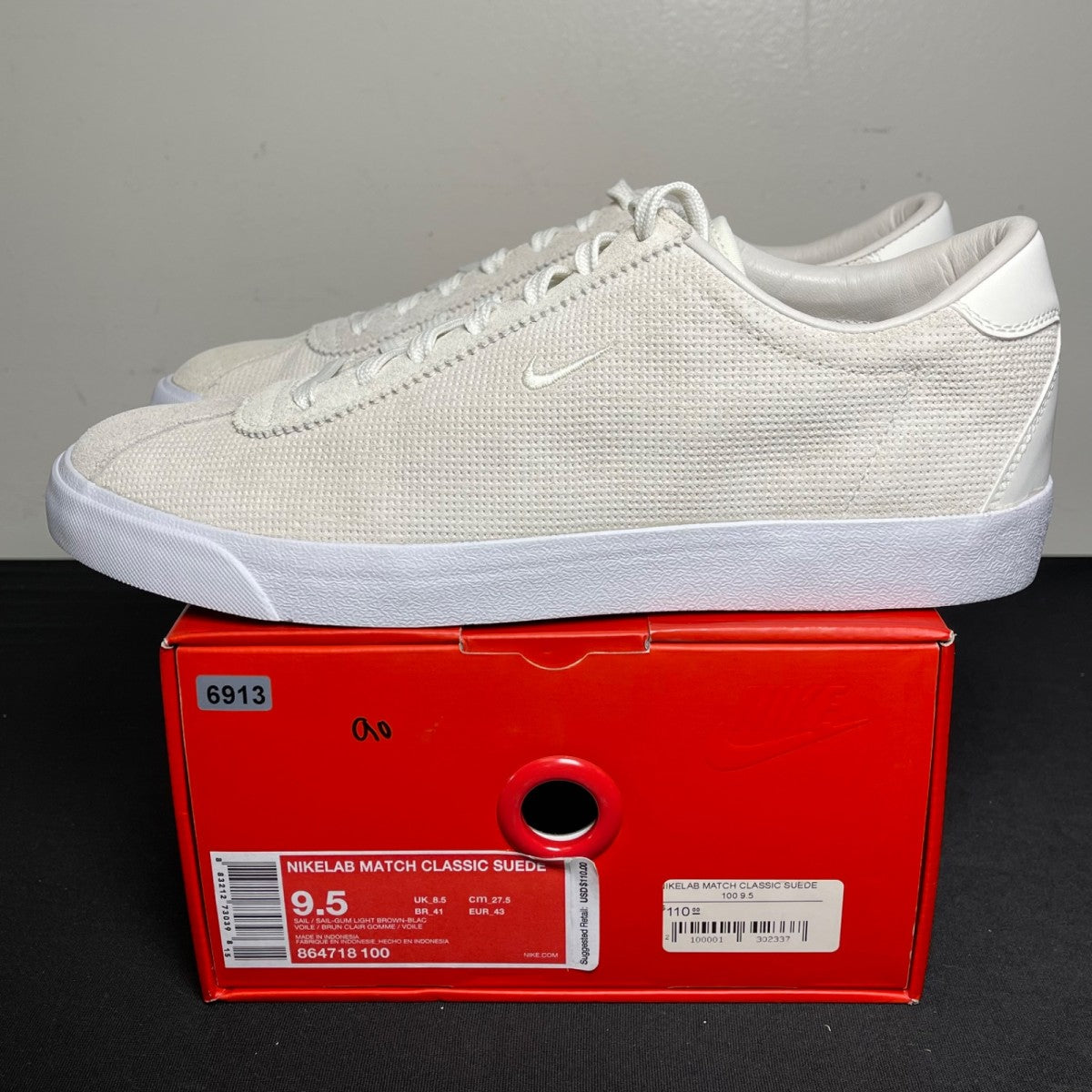 Nike Match Classic Perforated Suede Sail (Size 9.5) - Image 3