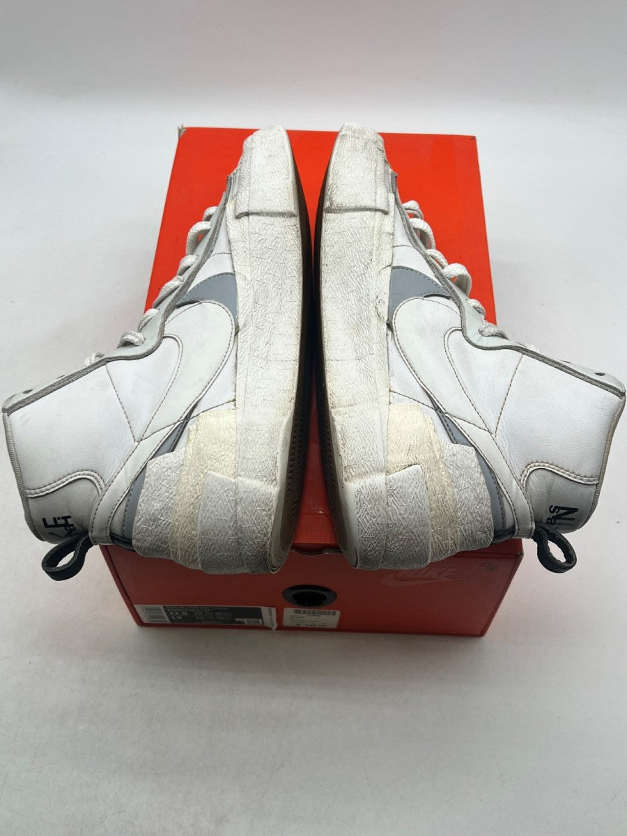 Nike Blazer Mid sacai White Grey 11.5 (Heavily Worn Pre-Owned) - Image 8