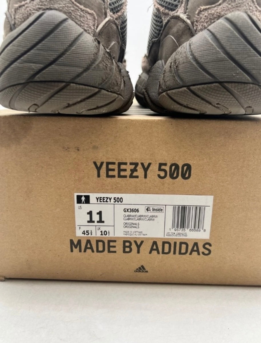 adidas Yeezy 500 Clay Brown 11 (Heavily Worn Pre-Owned)adidasClay Brown/Clay Brown/Clay Brown - Image 4