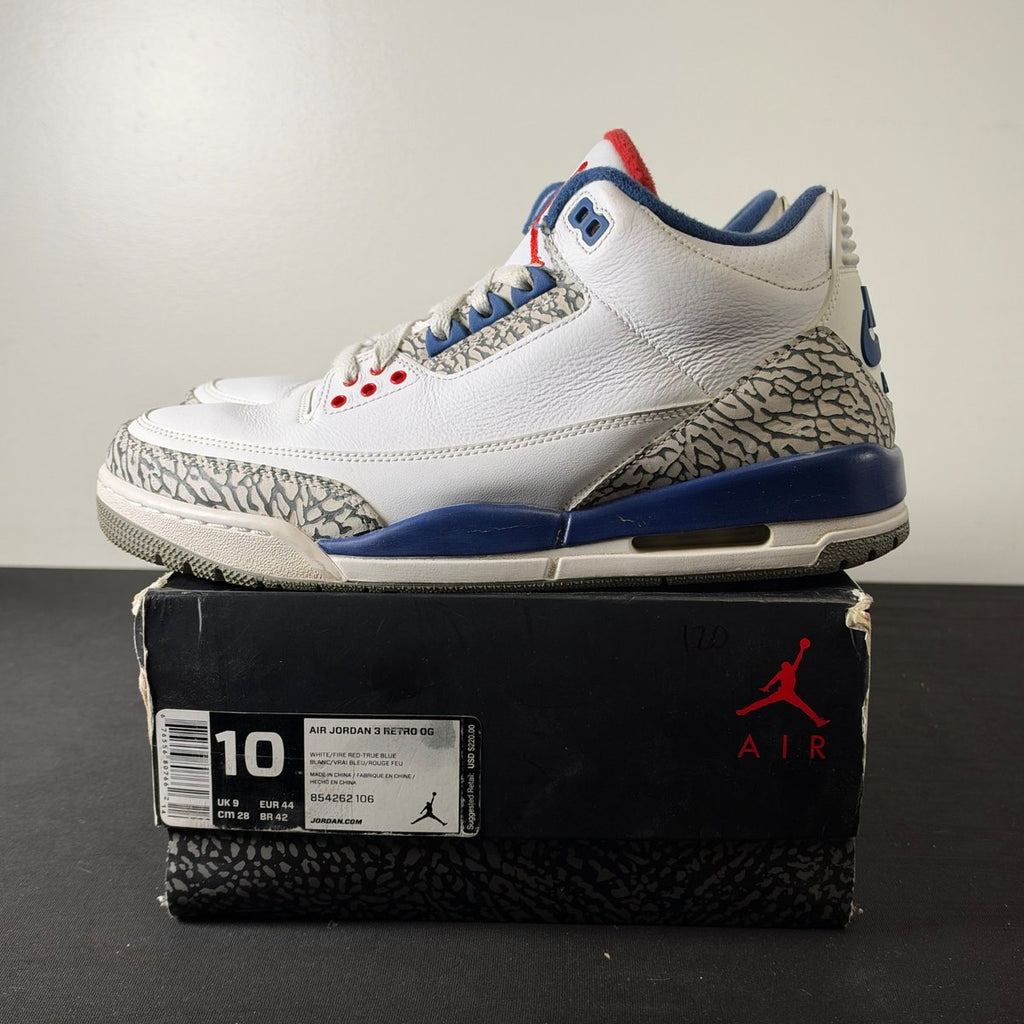 Jordan 3 Retro True Blue (2016) (Size 10) - aux