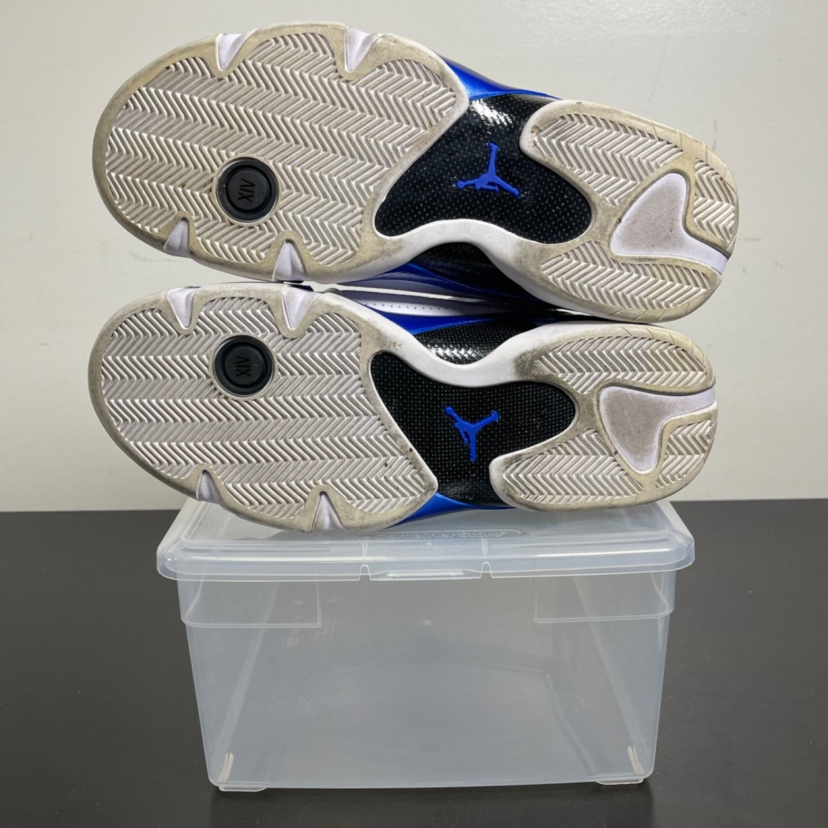 Jordan 14 Retro White Hyper Royal 11 (Moderately Worn Pre-Owned)JordanWhite/Black-Hyper Royal - Image 5