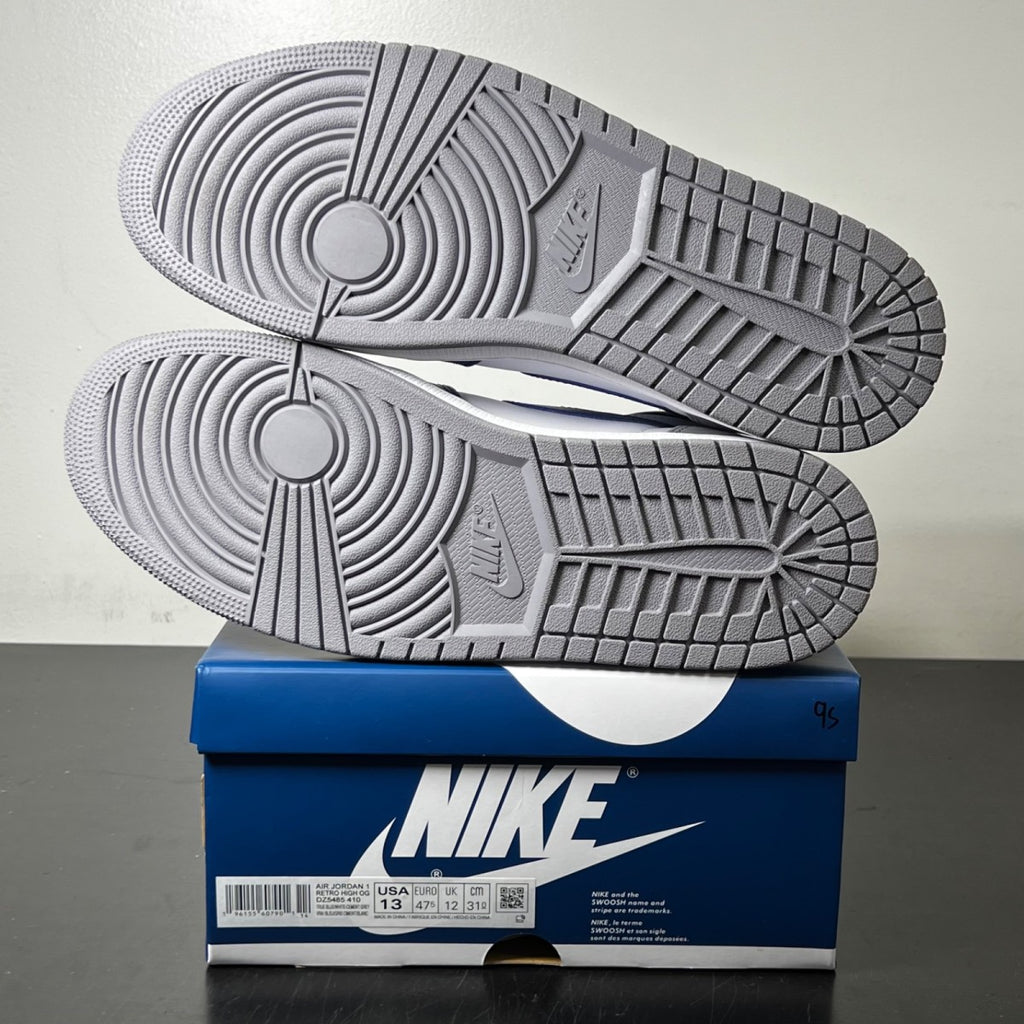 Jordan 1 Retro High OG True Blue 13 (Lightly Worn Pre-Owned)JordanTrue Blue/White/Cement Grey - Image 6