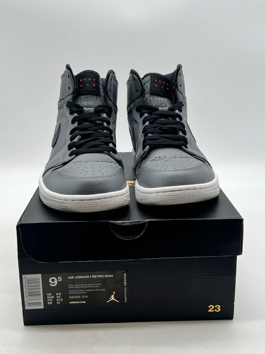 Jordan 1 Retro Rare Air Patch 9.5 (Moderately Worn Pre-Owned)JordanBlack/Gym Red-Black-White - Image 2