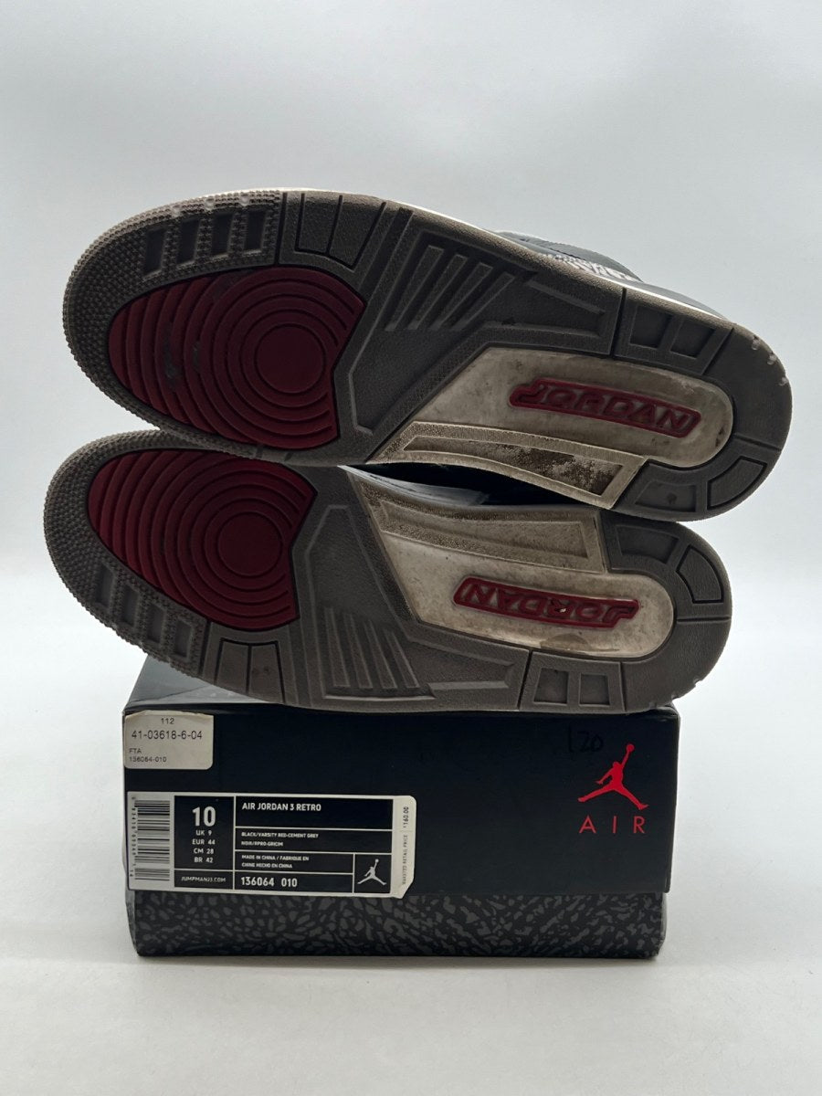 Jordan 3 Retro Black Cement (2011) (Size 10) - Image 8