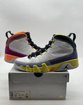 Jordan 9 Retro Change The World (Women's) 12W (Lightly Worn Pre-Owned)JordanWhite/Multi-Color-White - Image 1