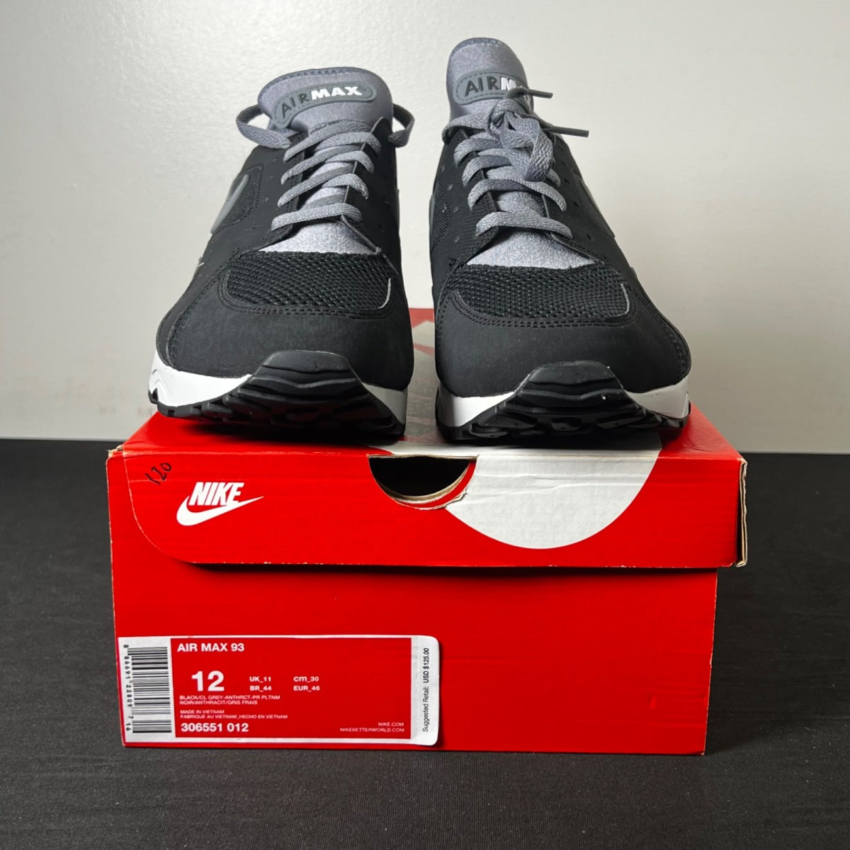 Nike Air Max 93 'Neutral Indigo' 12 (New Pre-Owned)Nike - Image 2