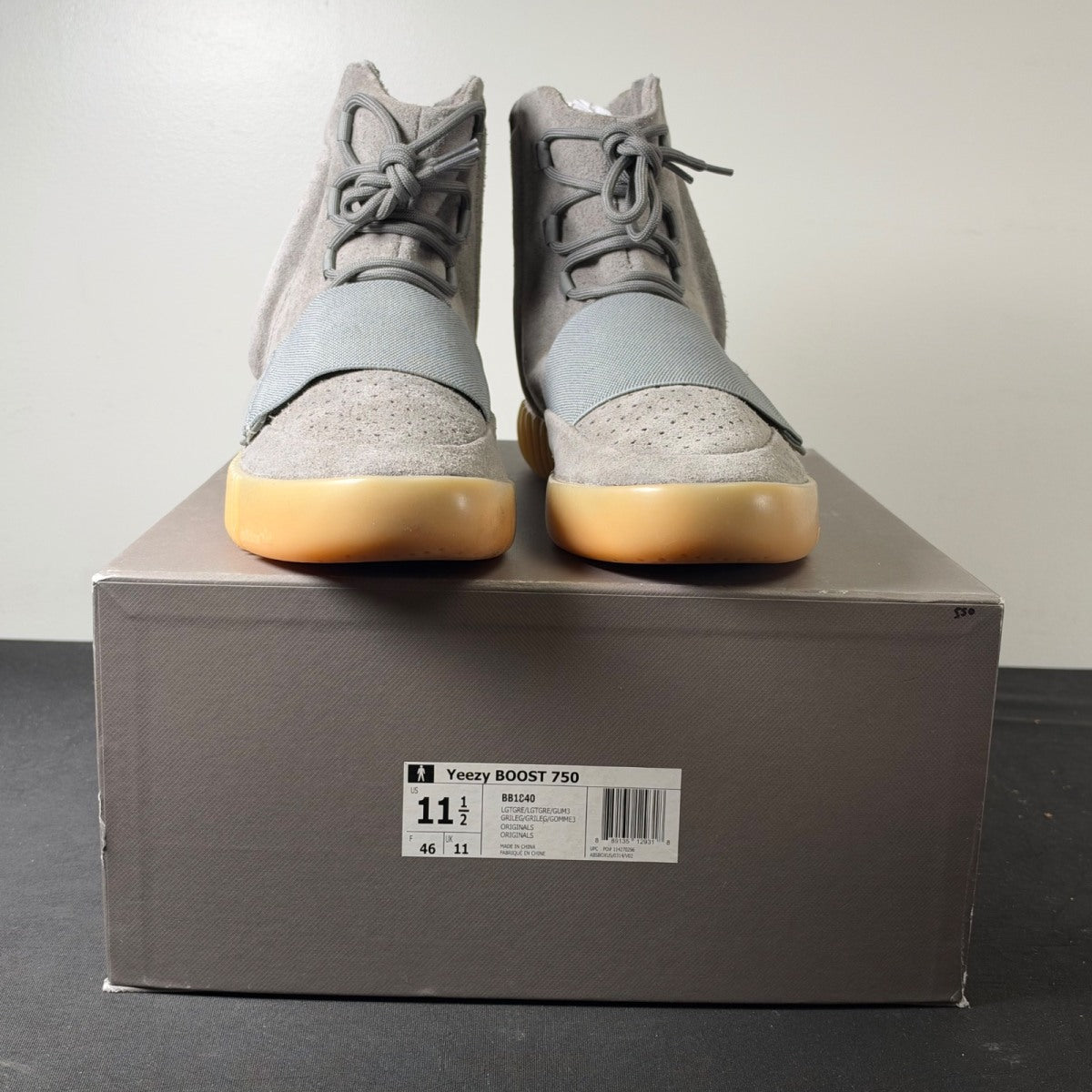 adidas Yeezy Boost 750 Light Grey Glow In the Dark (Size 11.5) - Image 2