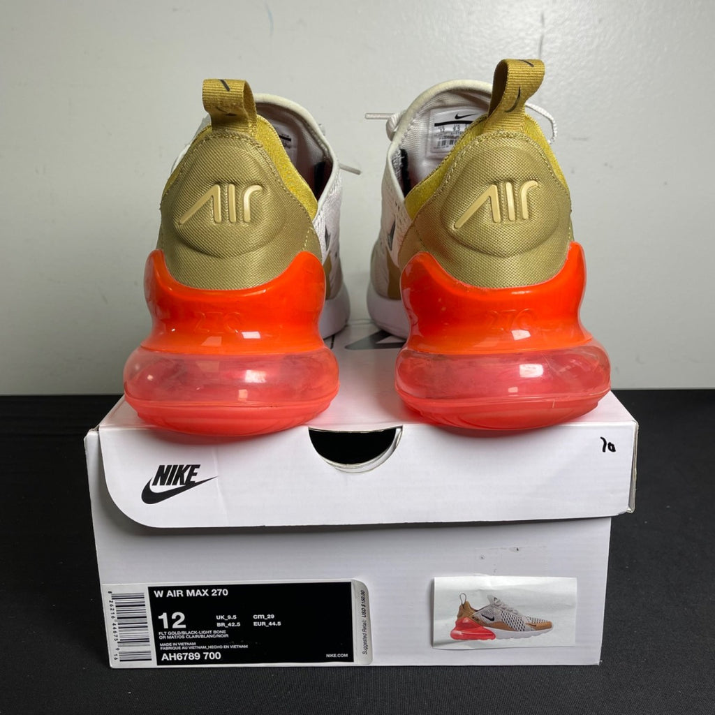 Nike Air Max 270 Flat Gold (Women's) (Size 12W) - Image 4