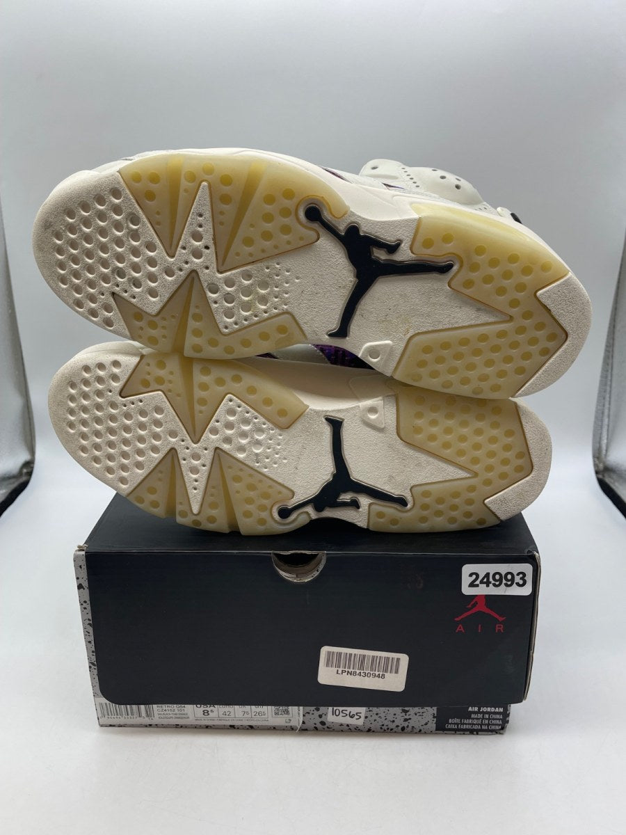 Jordan 6 Retro Quai 54 (2020) 8.5 (Moderately Worn Pre-Owned)JordanSail/Black-Team Orange-Racer Blue - Image 7