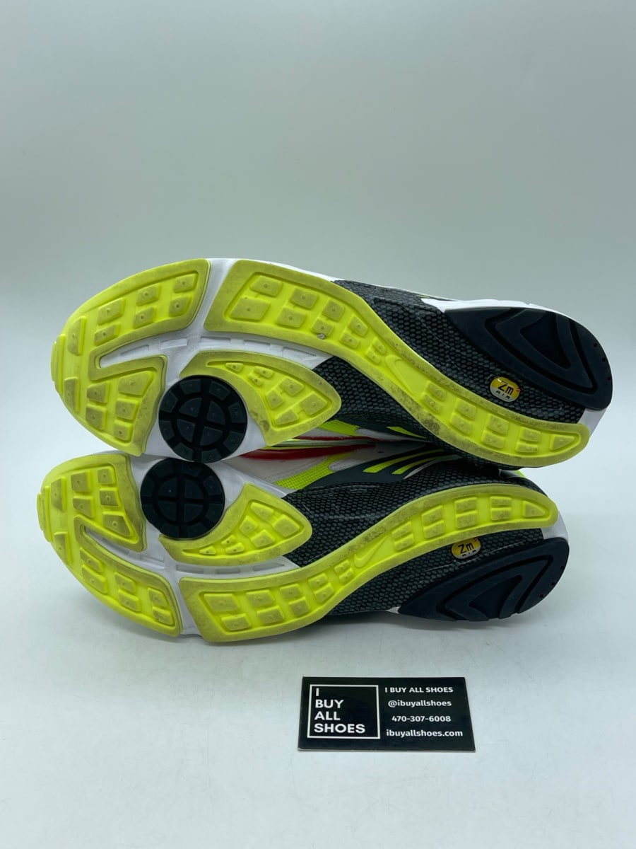 Nike Air Ghost Racer White Atom Red Neon Yellow 12 (Moderately Worn Pre-Owned) - Image 7