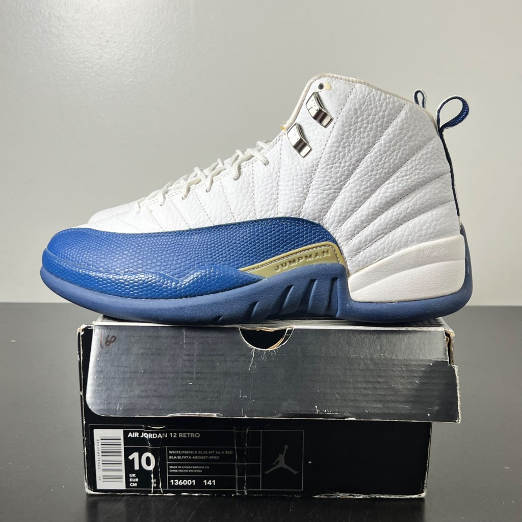 Jordan 12 Retro French Blue (2004) 10 (Lightly Worn Pre-Owned)JordanFrench Blue-Metallic Silver-Varsity Red - Image 3