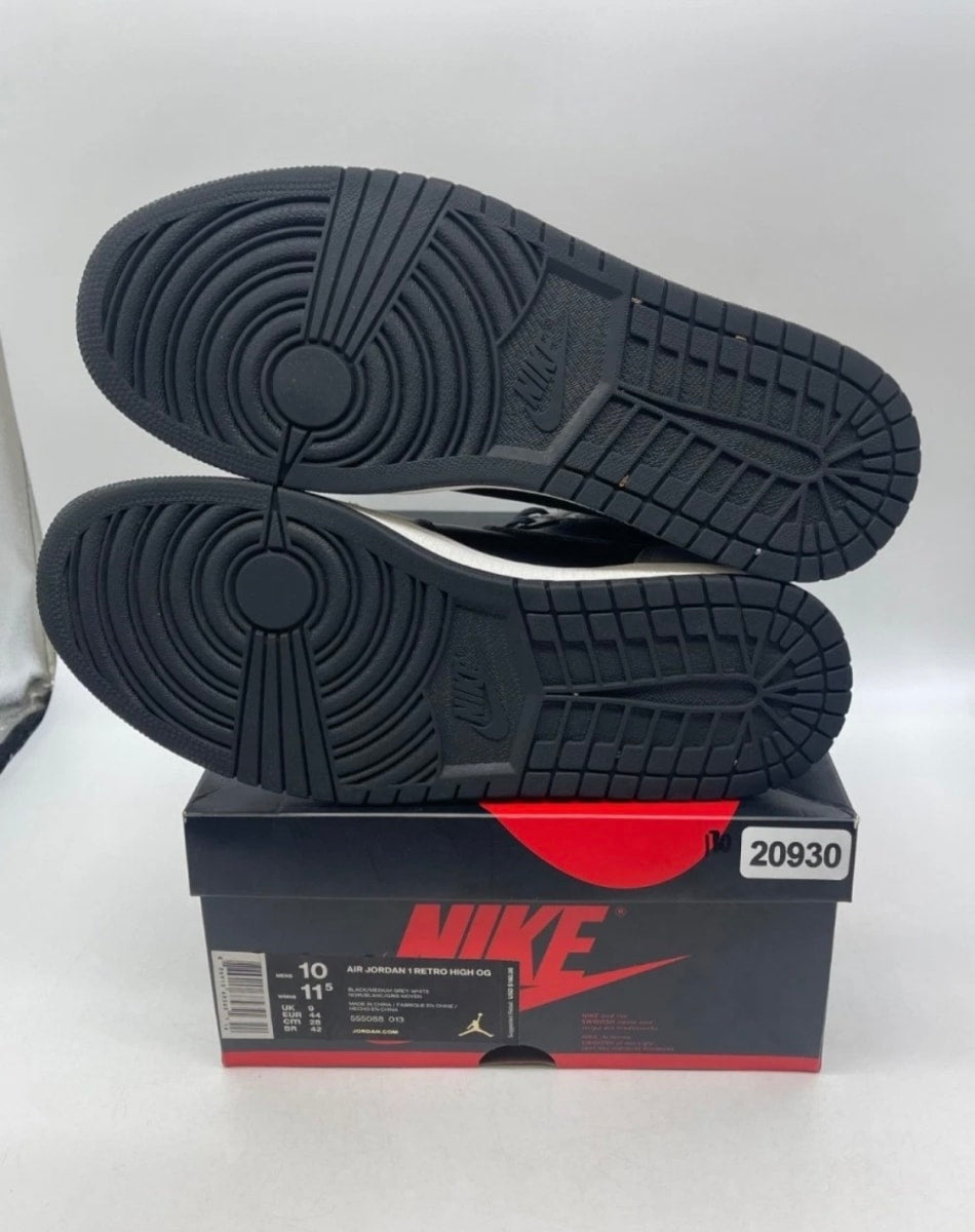 Jordan 1 Retro High Shadow (2018) 10 (Moderately Worn Pre-Owned)JordanBlack/Medium Grey-White - Image 7