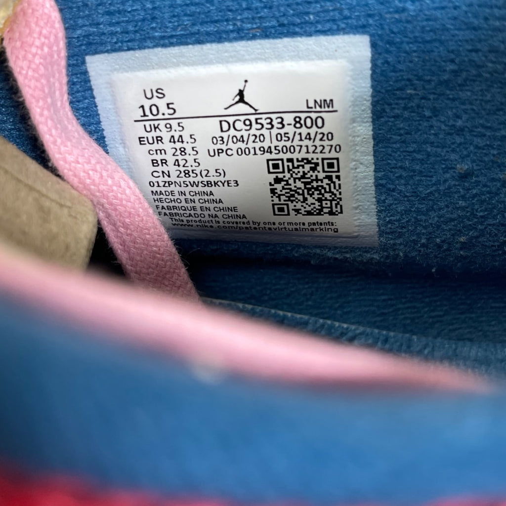 Jordan 4 Retro Union Guava Ice 10.5 (Moderately Worn Pre-Owned)JordanGuava Ice/Light Bone-Brigade Blue-Light Fusion Red - Image 6