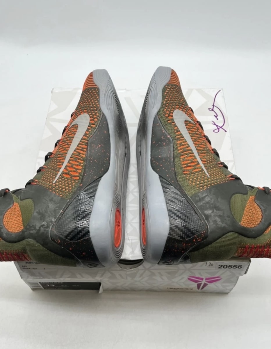 Nike Kobe 9 Elite Sequoia 13 (Lightly Worn Pre-Owned)NikeSequoia/Rough Green-Hyper Crimson-Reflect Silver - Image 6