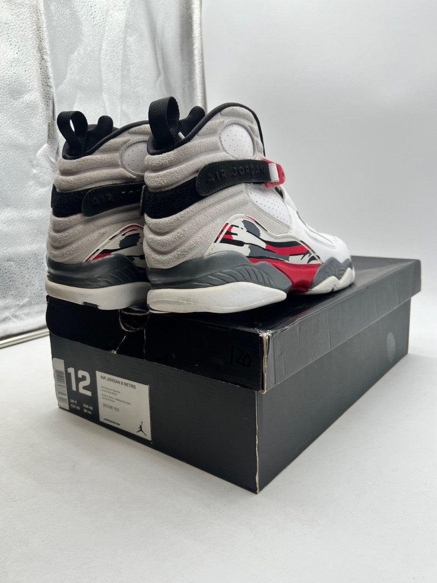 Jordan 8 Retro Bugs Bunny (2013) 12 (Lightly Worn Pre-Owned)JordanWhite/Hyper Blue-True Red-Flint Grey - Image 3