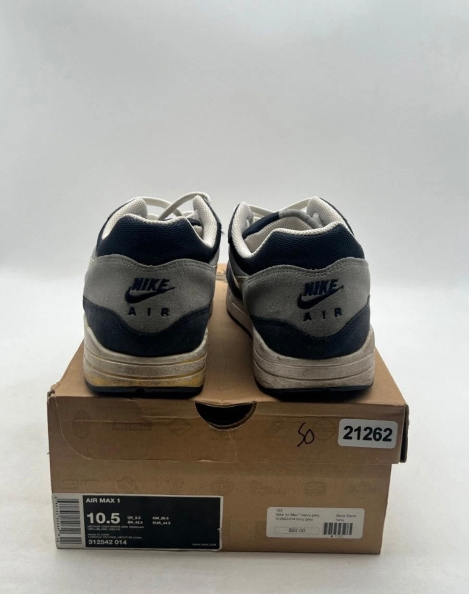 Nike Air Max 1 'Dark Grey Obsidian' 10.5 (Heavily Worn Pre-Owned)Nike - Image 3