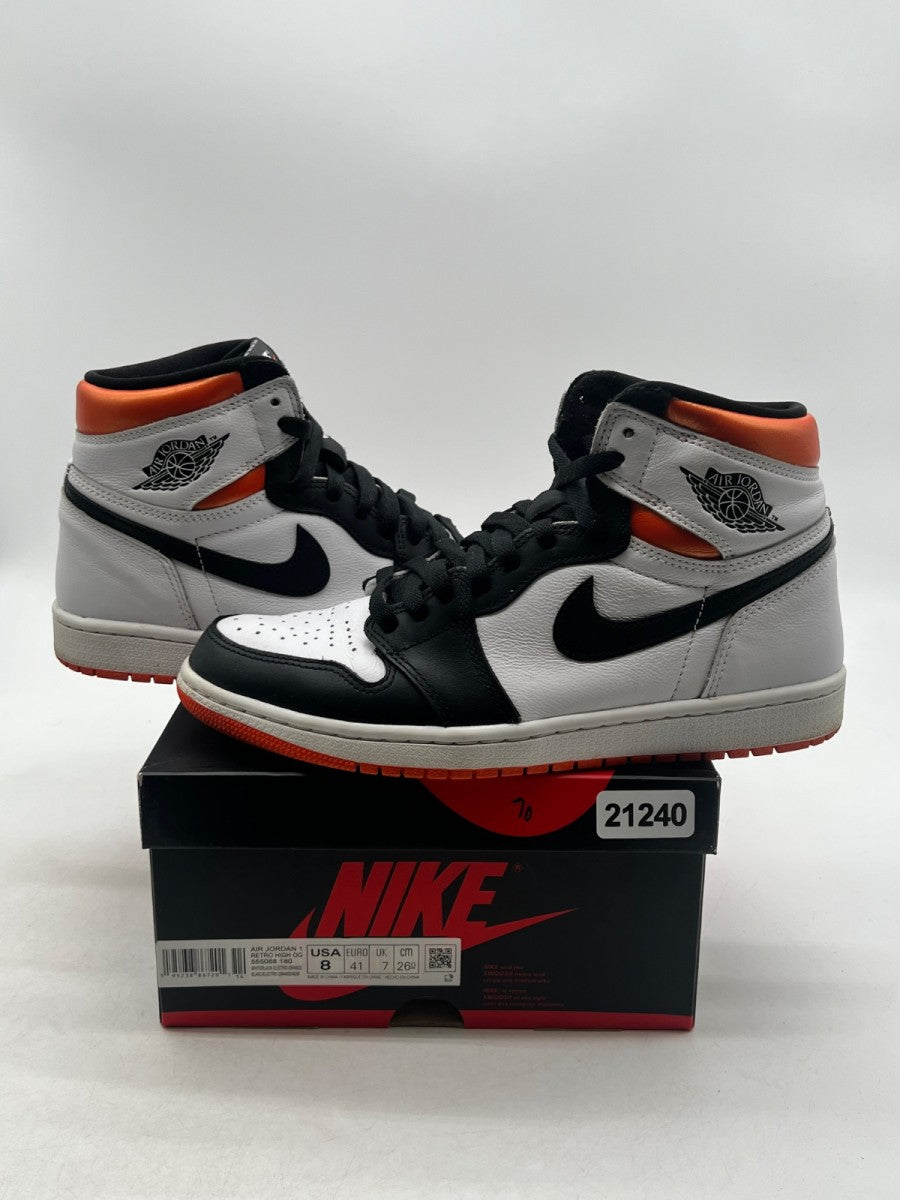 Jordan 1 Retro High Electro Orange 8 (Lightly Worn Pre-Owned) - Image 1