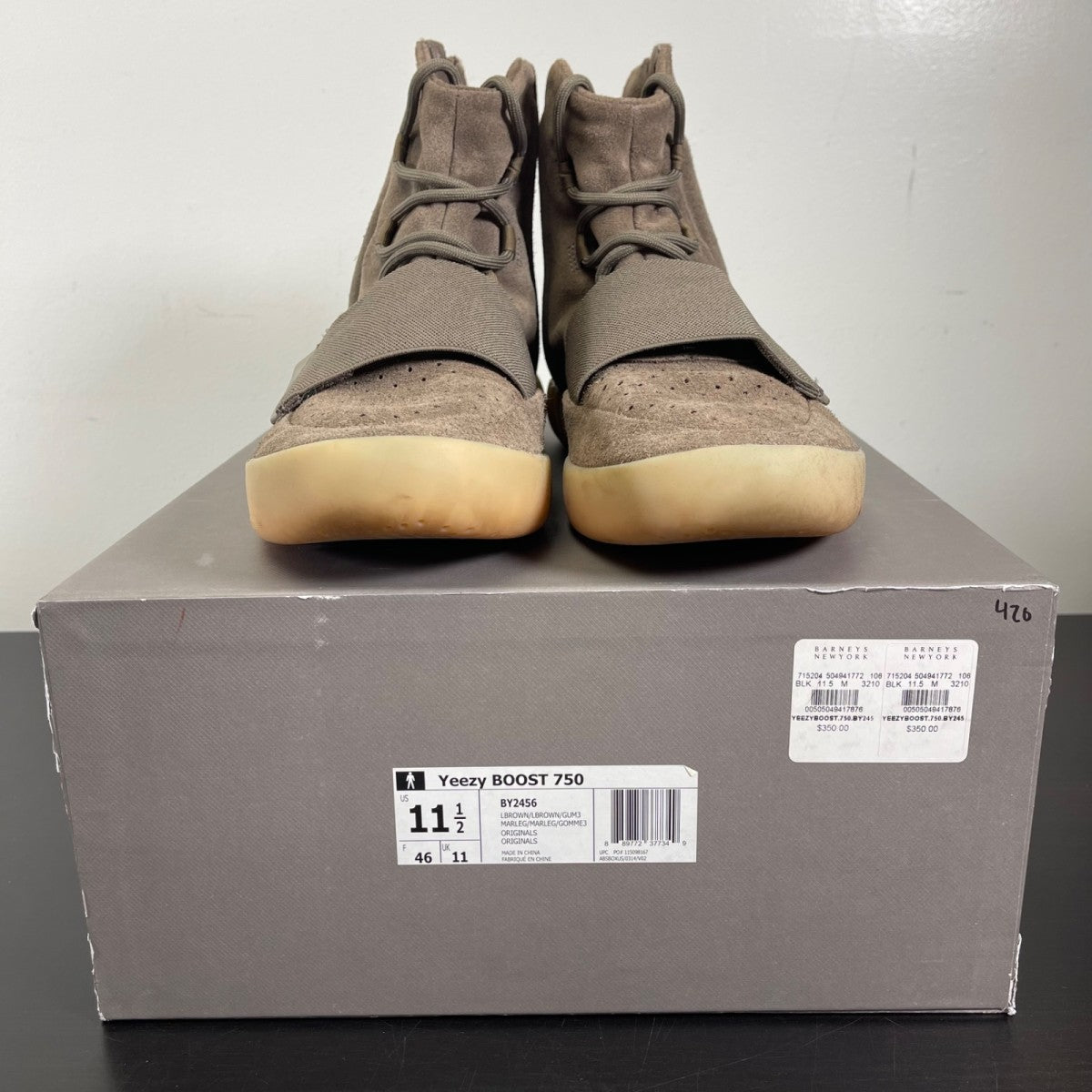 adidas Yeezy Boost 750 Chocolate 11.5 (Moderately Worn Pre-Owned)adidas - Image 2